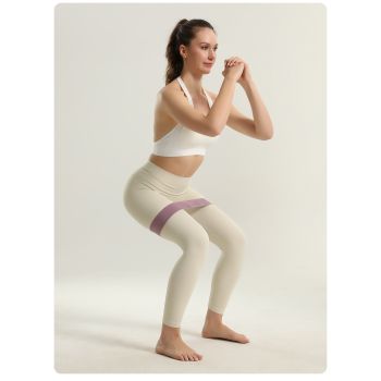 Colorful Fabric Resistance Bands for Legs and Glutes - Set of 4 Non-Slip Workout Loops