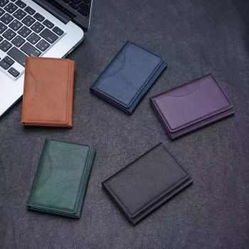 Black 3-in-1 Magnetic Wallet for MagSafe - Slim PU Leather Card Holder with Kickstand