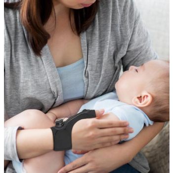 Black Adjustable Thumb Brace with Dial System - Wrist & Thumb Stabilizer for Pain Relief