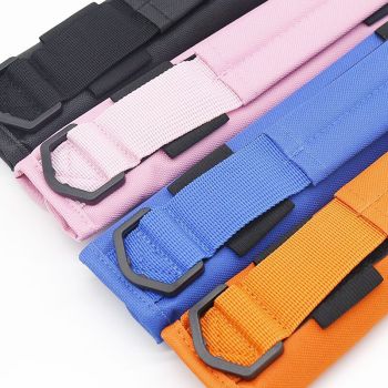 Blue Compact Golf Club Carrier - Lightweight Sunday Practice Bag for Driving Range