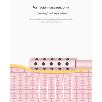 Purple Germanium Stone Facial Roller - Uplifting & Sculpting Beauty Massager for Face and Body