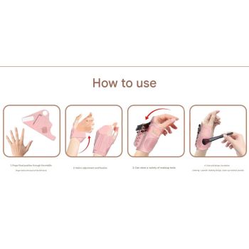 2pc Multi-Functional Silicone Makeup Artist Wristband - Wearable Palette, Brush Holder & Cleaner(blue)