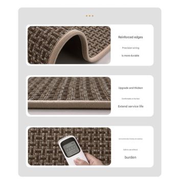 Absorbent & Dirt-Resistant Woven Kitchen Mat - Non-Slip Runner Rug for Home(Style Woven Red)