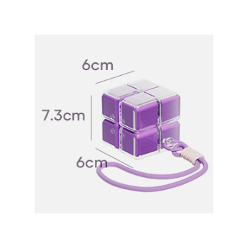 Multicolor 8-Grid Magic Cube Pill Box with Lanyard - Portable Weekly Sealed Tablet Organizer & Dispenser