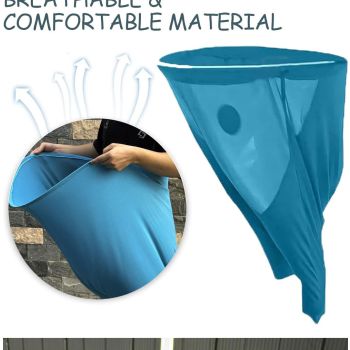 Blue Granny Pants Yard Game for Kids - Durable Outdoor Tossing Activity with Ball and Pump - 60x80cm Fun Backyard Game for Australian Family BBQs