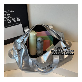 Lightweight Sports Bag with Dedicated Shoe and Wet Gear Zone(white)