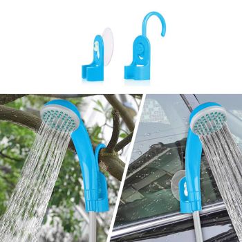 Orange USB Rechargeable Portable Shower Pump for Outdoors