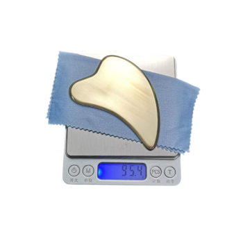 Brass Heart Gua Sha Tool – 3mm Facial Scraper for Lymphatic Drainage & Tension Relief