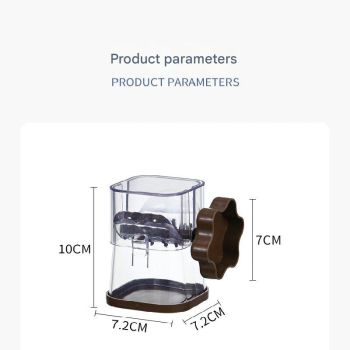 Navy blue Manual Nut & Chocolate Grinder - Effortless Peanut Walnut Chopper - Easy Clean Kitchen Tool