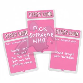 Tipsy Land Party Card & Board Set - Premium Drinking Game and Hilarious Social Icebreaker for Parties & Game