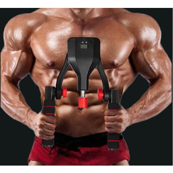 Black 50KG High-Resistance Kegel Trainer With Smart Counter & Leg Straps - Muscle & Thigh Slimming Equipment with Jump Rope & 2 Handles Attachment