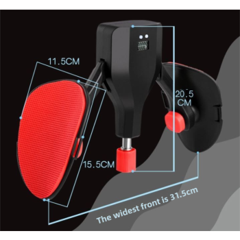Grey 35KG High-Resistance Kegel Trainer With Smart Counter & Leg Straps - Unisex Muscle & Thigh Slimming Equipment