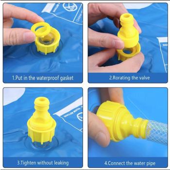 Portable Outdoor 60CM Cooling Pad for Pets & Kids - Summer Cooling Fountain for Backyard & Garden