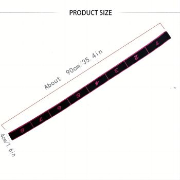 Red 3 Pack Multi-Loop Yoga Stretching Strap with Numbered Sections 90cm Elastic Resistance Band for Dance Pilates Body Sculpting Australian Fitness Gear