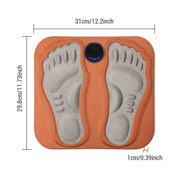 Smart EMS Foot Massager Mat – Low Frequency Pulse Therapy with 6 Modes and 15 Intensity Levels for Relaxation, Fatigue Relief, and Improved Circulation (USB Rechargeable)