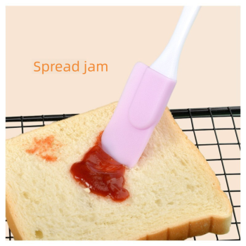 7 Pcs Blue Detachable Silicone Spatula - Food Grade Heat Resistant Baking Scraper for Cream, Jam & Batter - Easy Clean Kitchen Tool for Home Bakers & Cooking Enthusiasts