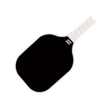 Black Fiberglass Pickleball Paddle - Lightweight 215g with Anti-Slip TPU Grip for Outdoor Sports