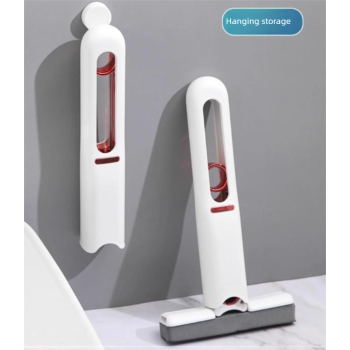 Mini Handheld Sponge Mop – Self-Squeezing, No-Touch Cleaning with 4 Replaceable Heads for Kitchen, Bathroom & Desktop