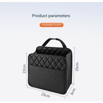 Car Seat Back Organizer Storage Bag Multi-Pocket Vehicle Seatback Holder Black