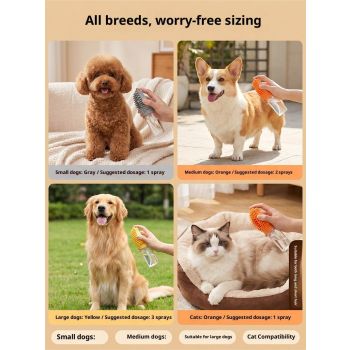 Grey Pet Shampoo Brush Silicone Foaming Massage Comb Dog Cat Bathing Grooming Tool