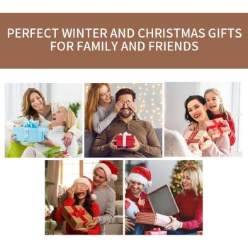 1 Pairs Wireless Electric 3 Levels Heated Fingerless Gloves  with Windproof Waterproof PU Leather, USB-C Rechargeable Outdoor Activities Hand Warmer for Men Women Riding Home Office
