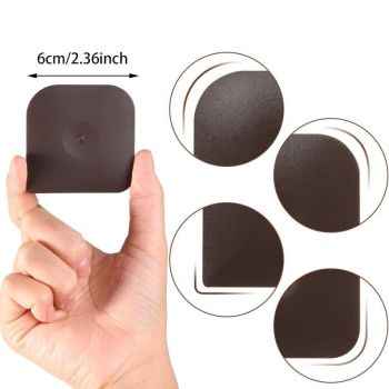 8-Pack Red Nylon Non-Stick Pan Scraper Set with Ergonomic Angled Edges Design – Multipurpose Kitchen Cleaning Scraper for Cast Iron, Bakeware & Cookware