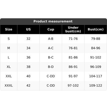 S Size Black Wireless Posture Support Sports Full Coverage Bra for Women – High Elastic Seamless Fitness Underwear with Adjustable Front Closure, Wide Straps and Back Compression Design, Comfortable & Breathable Everyday