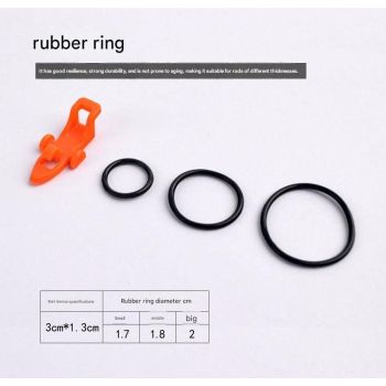 4-piece Fishing Rod Hook Keeper Set - Car Shaped Lure Holder, ABS Plastic Bait Clip with Rubber Rings, Portable Tackle Accessory for Surf Fishing and Lure Fishing