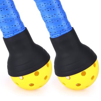Black Silicone Pickleball Ball Retriever Attachment for Paddle Handle Easy Ball Pickup Training Accessory  No Bend Training Aid for Players