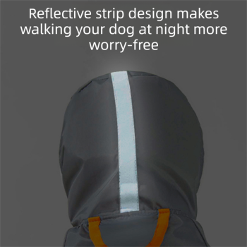 3 Piece Dog Rain Gear Set -M size  Pet Rainy Day Kit with Grey Waterproof Dog Raincoat,  yellow Waterproof Rain Boots Set of 4 and grey Super Absorbent Quick Dry Pet Towel for Small and Medium Dogs