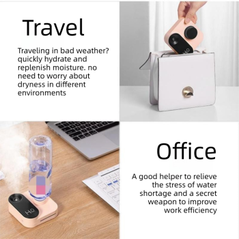 3PCS Smart Home Atmosphere Set – Green USB Rechargeable Camera Humidifier & 2pcs White RGB Motion Sensor Wall Light, Magnetic Wireless Night Lamp with Remote Control for Bedroom, Living Room & Office