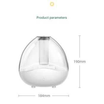 Blue 1.5L Ultrasonic Humidifier with 360° Rotating Mist Nozzle, Quiet Aroma Diffuser & 7-Color Night Light, ABS Desktop Air Moisturizer for Bedroom, Office & Home