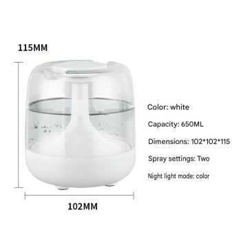 2 pcs Relaxing Winter Set - Beige Nursing Cape and White Mini Humidifier Soothing – Soft Postpartum Shawl & 650ml USB Air Humidifier for Home Comfort，Relax Self Care Present for Women