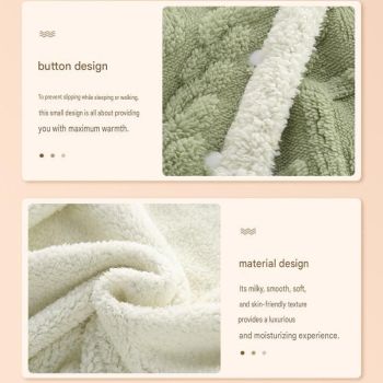 3-piece Office Comfort Gift Bundle Set – White Aromatherapy Diffuser, White Self-Stirring Cup & Khaki Sherpa Throw Blanket for Work, Home & Travel Relaxation（Please provide your own gift box）