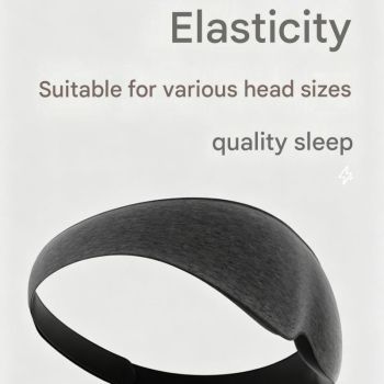 Sleep Aid Combo Set - Green Portable Microcurrent Handheld Device and Grey 3D Zero Pressure Eye Mask with Earplugs, USB Rechargeable  Relaxation Tool for Travel and Home Use