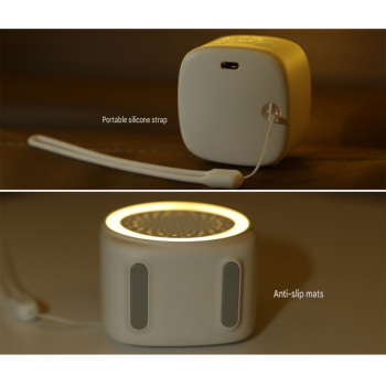 Lightweight and portable White Noise Sleep Machine with Night Light - 26 Soothing Sounds, 7-Color LED, Timer & USB-C Charging for Adults