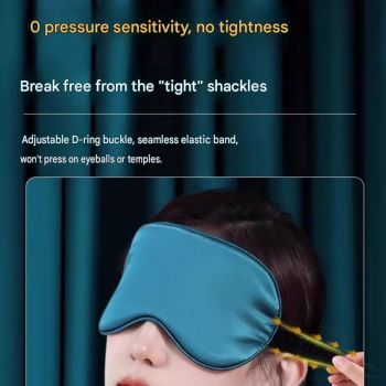 Soft Sleep Aid combination - White Noise Machine with 7-Colour Night Light and Pink Spandex Eye Mask, Portable Sound  and Complete shading environment for Better Rest