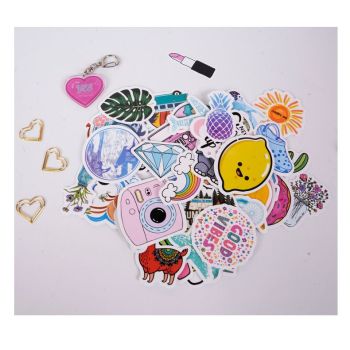 DIY Journal Set for Girls Scrapbook Kit Creative Diary Craft Gift Set with Stickers Pens Washi Tape Birthday Gift