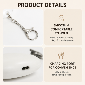 Yellow Touch Activated Flower Keychain Light, Cute Portable LED Night Light Keyring, Mini Rechargeable Bag Charm Lamp, Creative Gift for Girls, Bedroom Decoration Light