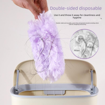 Pink Electrostatic Duster with Extendable Handle - Disposable Double-Sided 360 Degree Dust Removal Tool for Home Car and High Reach Cleaning