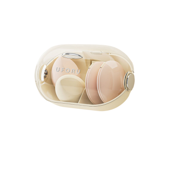 Punch-Free wall mounted beauty egg storage box with lid