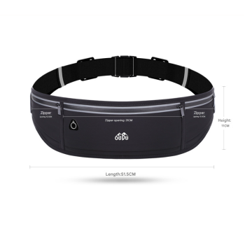 Sky blue Adjustable Running Belt - Fits Large Phones, Reflective, Earphone Port