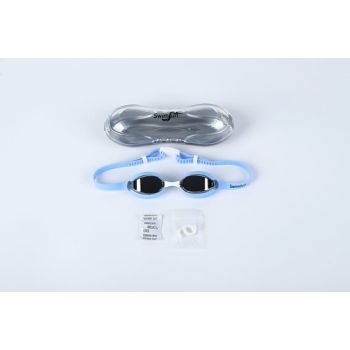 Junior mirrored lens swimming goggles silver