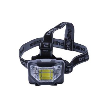 5 Mode Headlamp with COB LED Technology-Blue/Black - Black