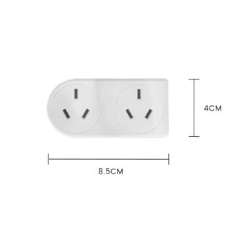 2 Pack x 2400W Double Adapter Right & Left Hand