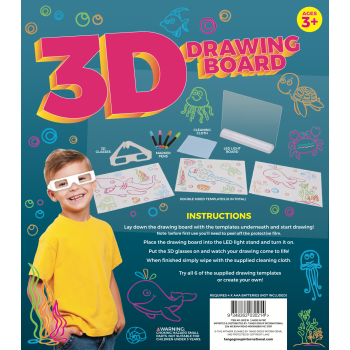 3D Drawing Board Magic Glow Pad Light Up