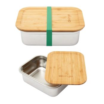 Clevinger Stainless Steel Bamboo Large Lunch Box 1200ml