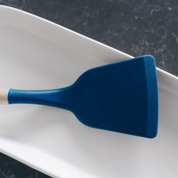 2pcs Beechwood & silicone turner navy