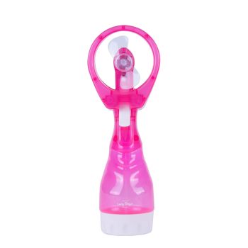 Handhold Battery Powered Personal Water Spray Fan-Blue/Pink - Blue