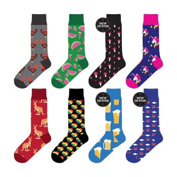 Colorful Socks - 8 Pairs Funny Colorful Dress Socks one Size 5-13 Men Socks Women Socks